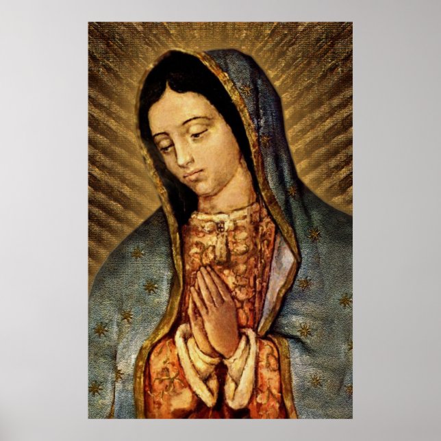 Póster Nuestra Señora de Guadalupe Imagen Devocional (Frente)