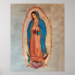 Póster Nuestra Señora de Guadalupe La Morenita