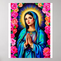 Nuestra Señora de Guadalupe Orando Virgen María Gr