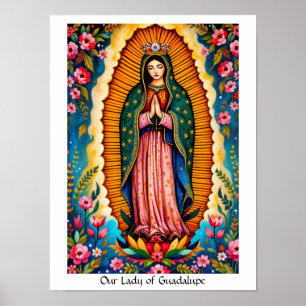 Póster Nuestra Señora de Guadalupe Patrona de México