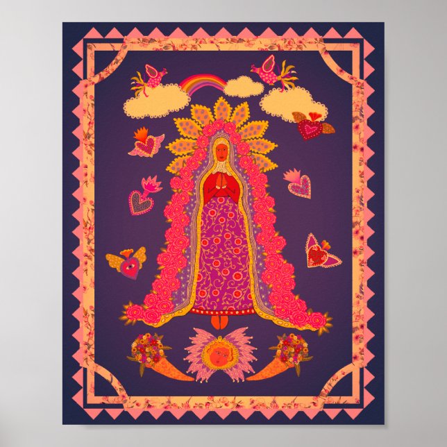 Póster Nuestra Señora de Guadalupe Poster (Frente)