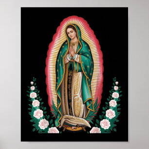 Póster Nuestra Señora De Guadalupe Sant Mary Estampa Tras
