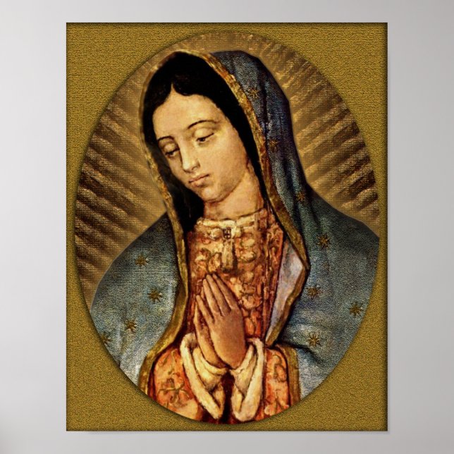 Póster Nuestra Señora de Gusdalupe Patrona de las América (Frente)