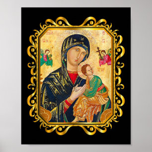 Póster Nuestra Señora De La Ayuda Perpetua Bendice A La M