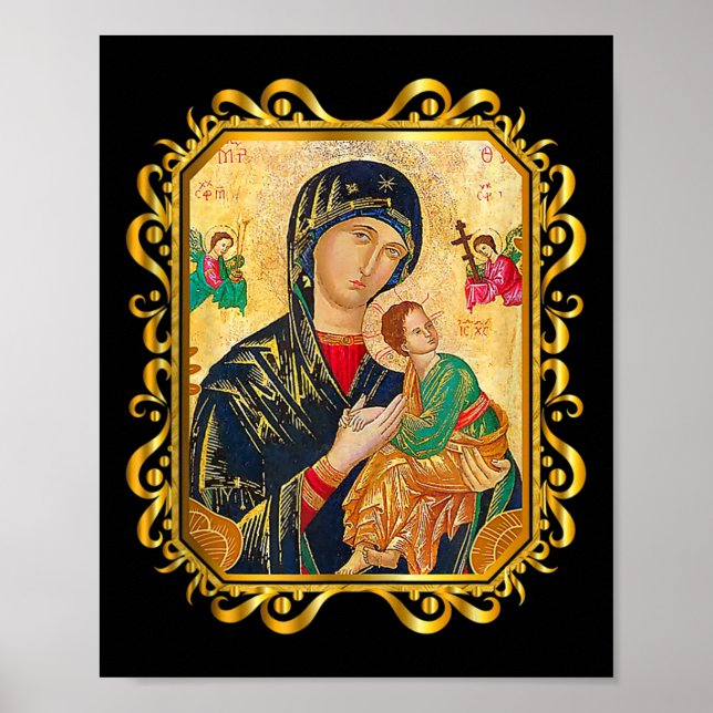 Póster Nuestra Señora De La Ayuda Perpetua Bendice A La M (Frente)