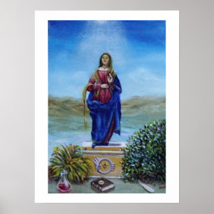 Póster NUESTRA SEÑORA DE LA LUZ Madonna de la Inmaculada