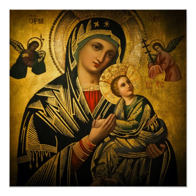Póster Nuestra Señora de la Perpetua Ayuda (Anverso)