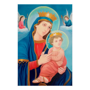 Póster Nuestra Señora de la Perpetua Ayuda Católica