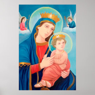 Póster Nuestra Señora de la Perpetua Ayuda Católica