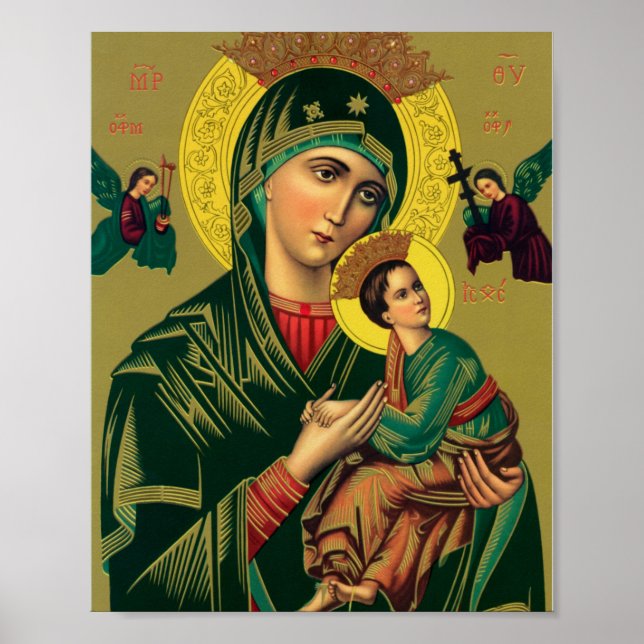 Póster Nuestra Señora De La Perpetua Ayuda Versión De Alt (Frente)