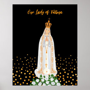 Póster Nuestra Señora de la procesión Fátima de las Velas