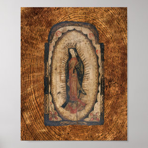 Póster Nuestra Señora de la Virgen de Guadalupe María la 