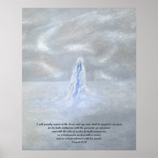 Póster Nuestra Señora de las Nieves con la Escritura (Frente)