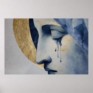 Póster Nuestra Señora de los Dolores – Acuarela minimalis