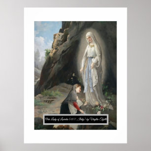 Póster Nuestra Señora de Lourdes