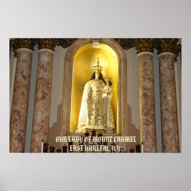 PÓSTER NUESTRA SEÑORA DEL MONTE CARMEL DE HARLEM ORIENTAL (Frente)