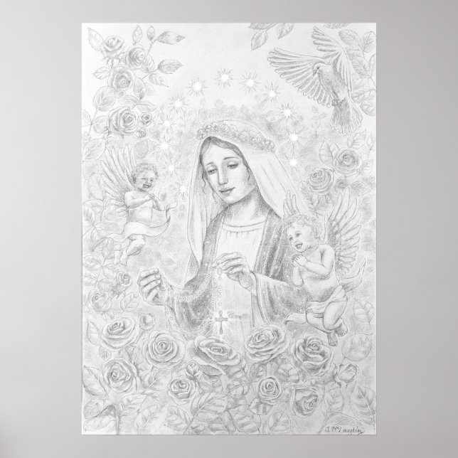 Póster Nuestra Señora del Rosario (Frente)