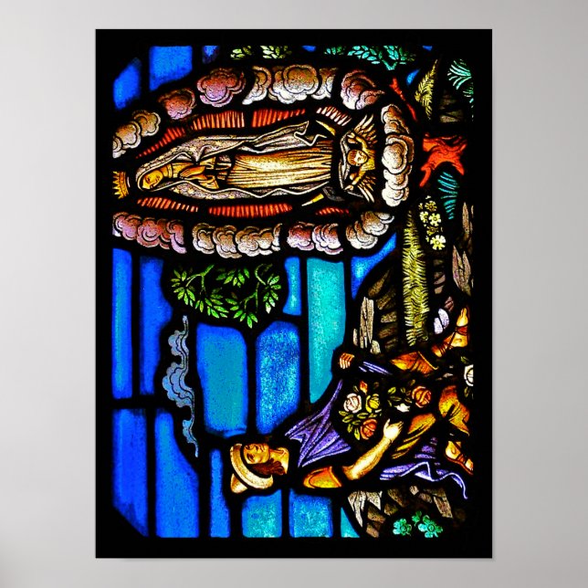 Póster Nuestra Señora Guadalupe Nuestra Senora Vidrio Man (Frente)