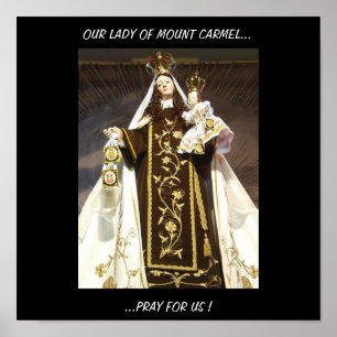 PÓSTER ¡NUESTRA SEÑORA OF EL MONTE CARMELO… RUEGA PARA LO
