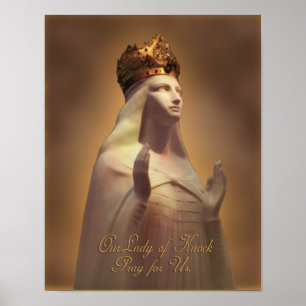 PÓSTER NUESTRA SEÑORA OF KNOCK PRAY FOR LOS E.E.U.U.