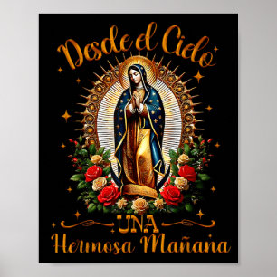 Póster Nuestra Señora Virgen De Guadalupe Santa Virgen Ma