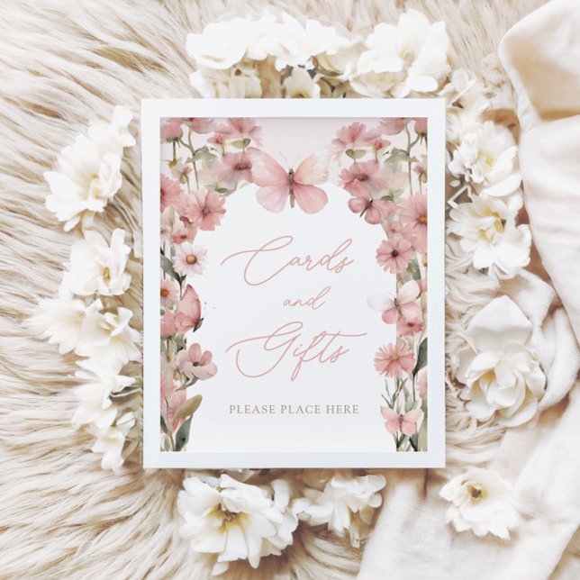 Póster Nuestras tarjetas de Chicas rosados de mariposa y  (Subido por el creador)