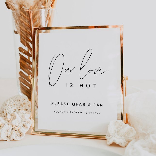 Póster Nuestro Amor es Caliente Abanico de Boda Firmado (Subido por el creador)