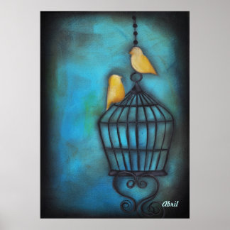 Póster Nuestro amor son aves libres