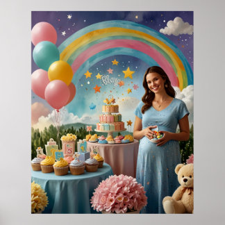 Póster Nuestro bebé arcoiris está llegando a la escena de