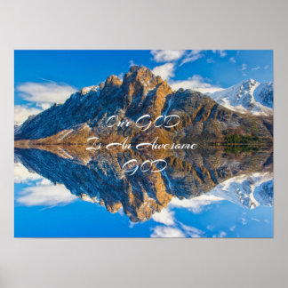 Póster Nuestro Dios es impresionante foto impresa en la m