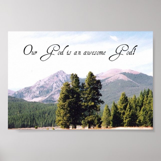 Póster ¡Nuestro Dios es un Dios increíble! (Frente)