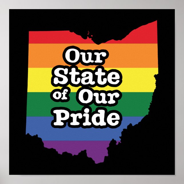 Póster Nuestro estado de orgullo | Ohio (Frente)