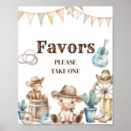 Póster Nuestro niñito y salvaje favorito de Baby Shower d