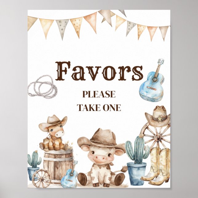 Póster Nuestro niñito y salvaje favorito de Baby Shower d (Frente)