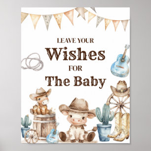 Póster Nuestro niño pequeño y salvaje bebé desea un bebé