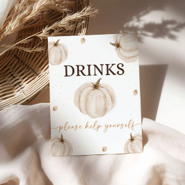 Póster Nuestro pequeño Rótulo de bar de aperitivos de cal