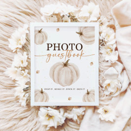 Póster Nuestro pequeño Rótulo de la Mesa de Cumpleaños de