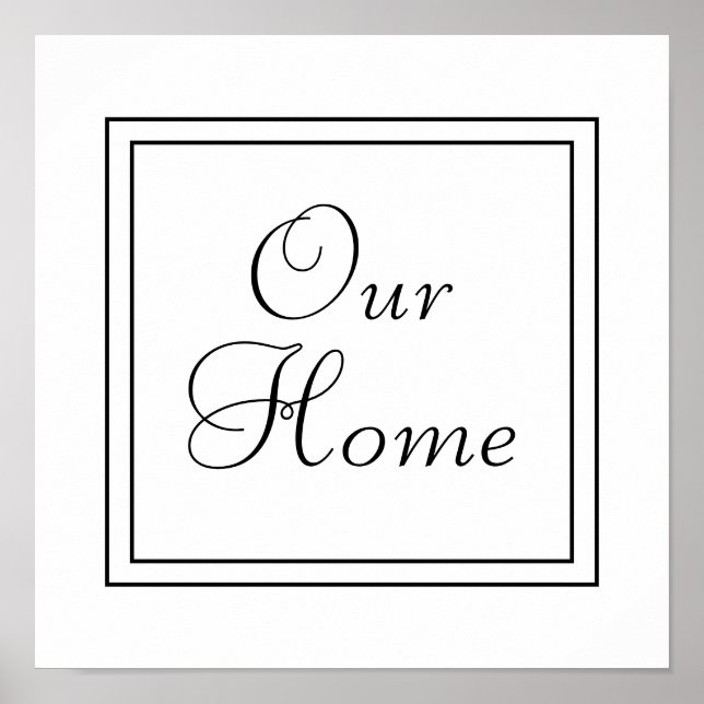 Póster Nuestro poster en casa (Frente)