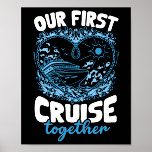 Póster Nuestro Primer Crucero Juntos Hombres Mujeres