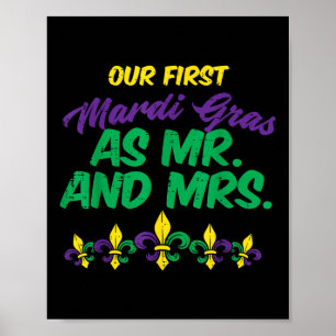 Póster Nuestro Primer Sr. Mardi Gras Nueva Orleans Me Com