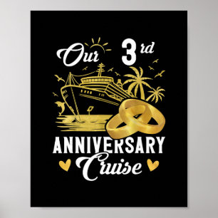 Póster Nuestro regalo de pareja para vacaciones de crucer