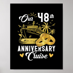 Póster Nuestro regalo de pareja para vacaciones de crucer