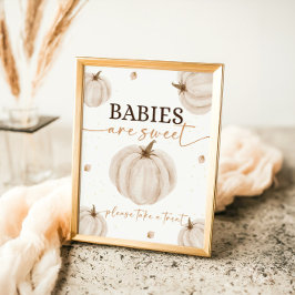 Póster Nuestros bebés de cumpleaños son dulces