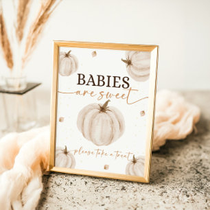 Póster Nuestros bebés de cumpleaños son dulces