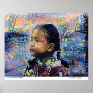Póster Nuestros niños hermosos