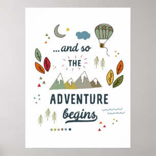 Póster Nueva Aventura Cita de Viajes Inspiradores Nueva C