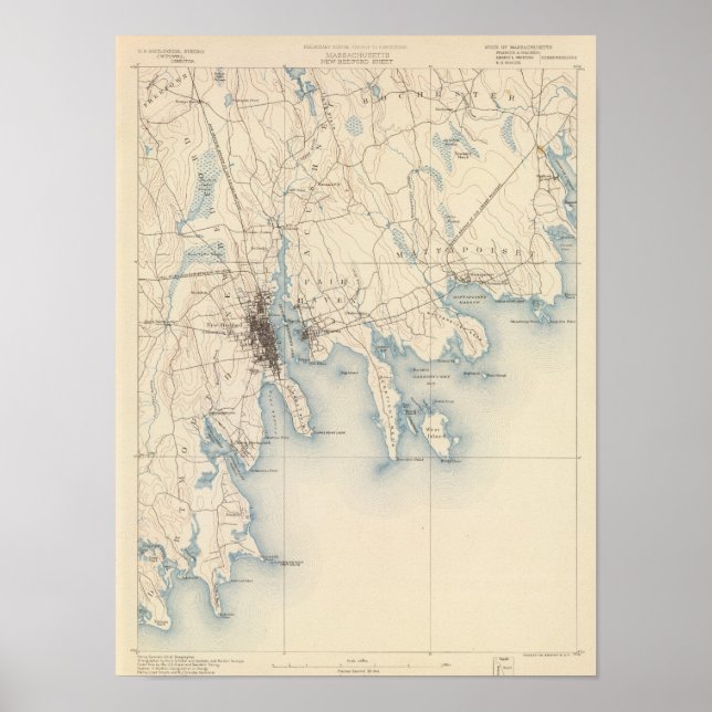 Póster Nueva Bedford, Massachusetts (Frente)