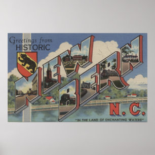 Póster Nueva Berna, Carolina del Norte - escenas grandes