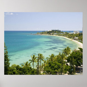 Póster Nueva Caledonia, isla Grande Terre, Noumea. Anse 2