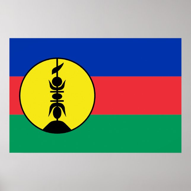 Póster Nueva Caledonia, República Democrática del Congo (Frente)